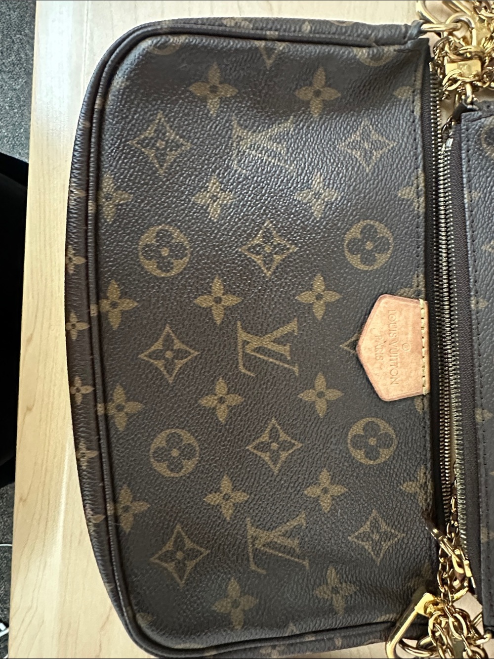 Authentic Louis Vuitton Multi Pochette Accessoires Khaki Full Set - Picture 11 of 17